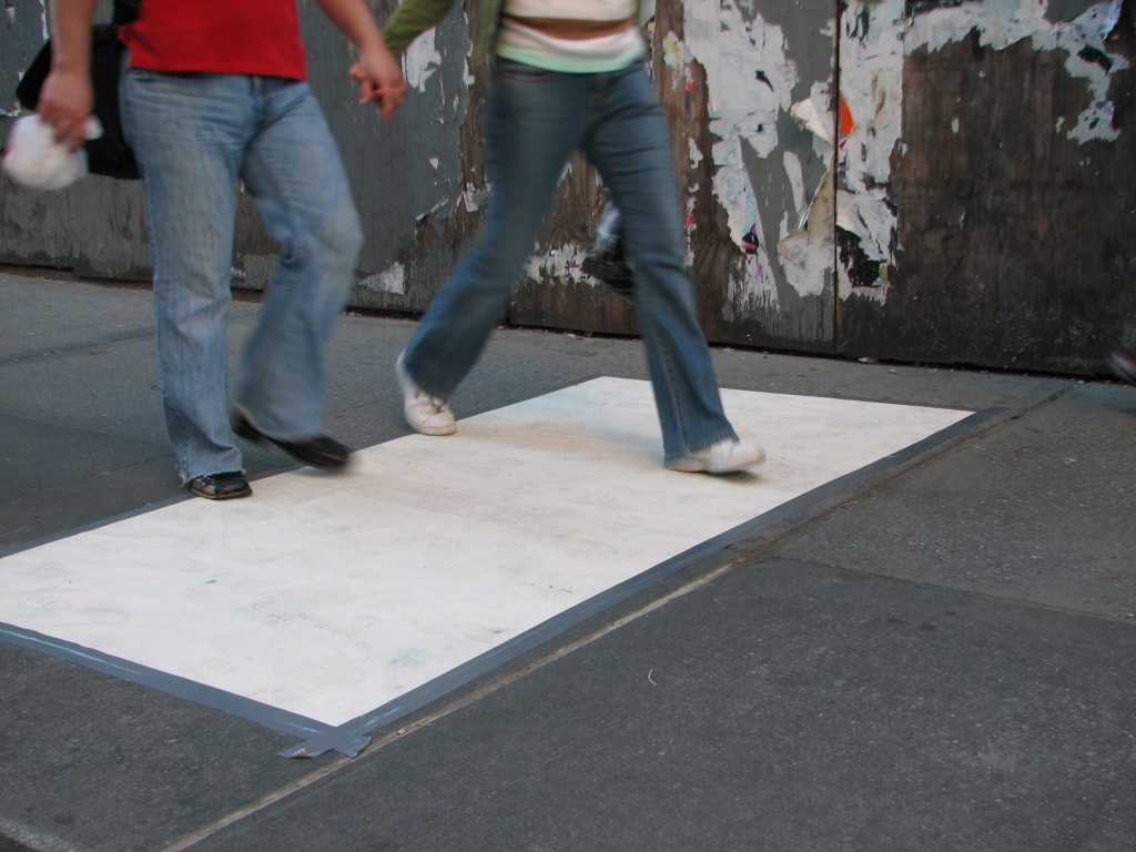 STREET ART CLAUDIO AREZZO DI TRIFILETTI IMPRINTS NEW YORK 2007 